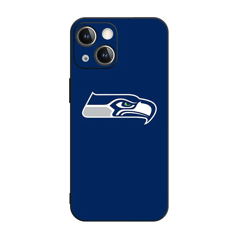 Funda de Silicona QWLEYCHN modelo Seahawks para iPhone 14 Protectora Antigolpes 6.1'' ARTO 14 -HY