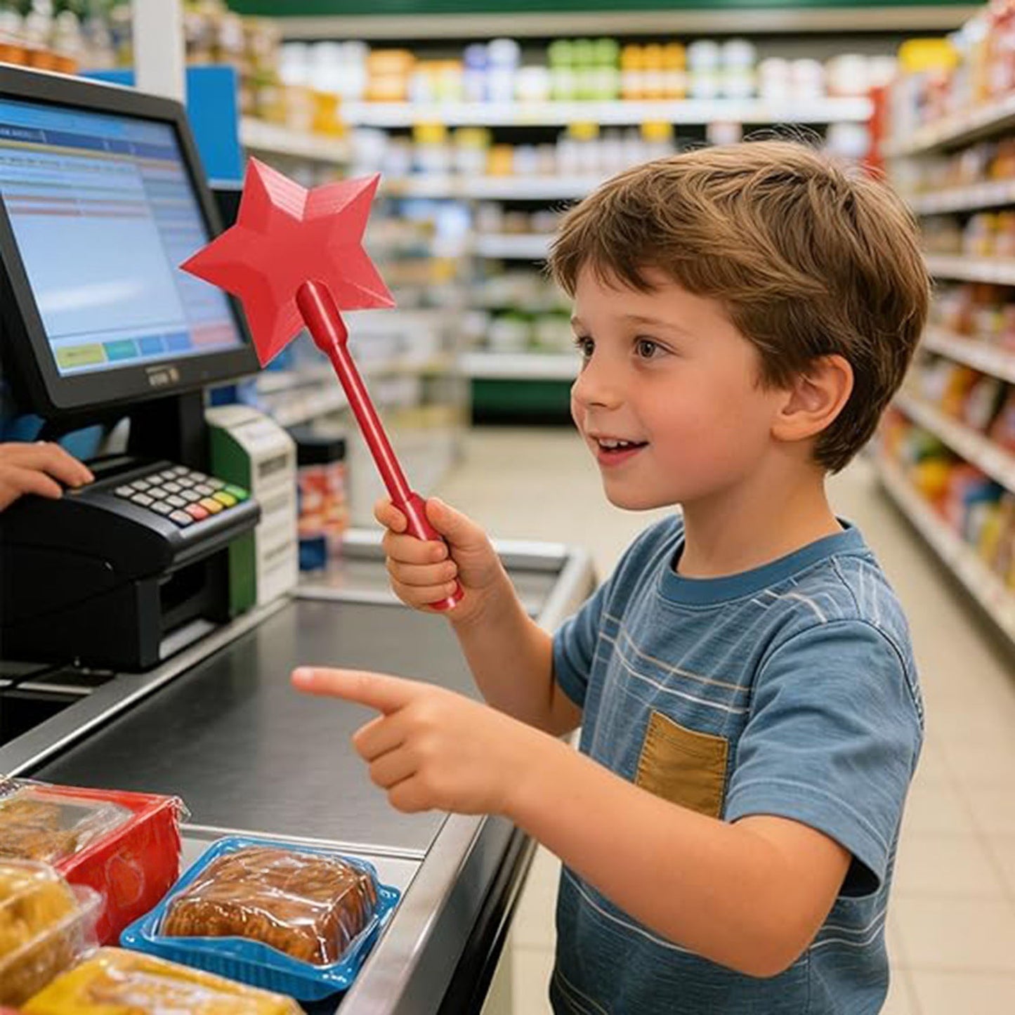Varita Mágica 3D Impresa para Pago Contactless
