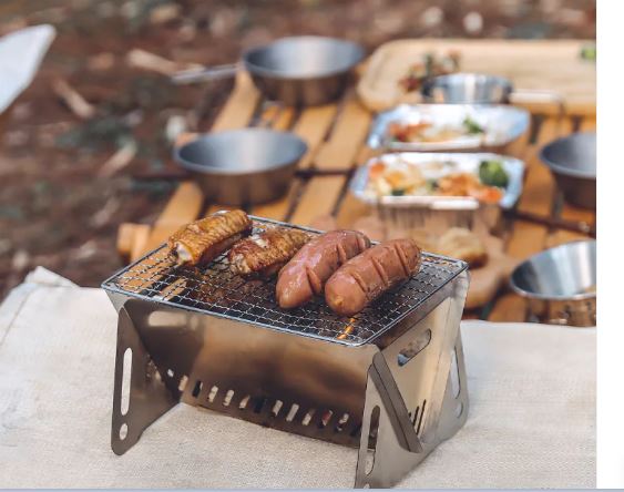 Indoor Deer Stainless Steel Folding Outdoor Stove with Grill