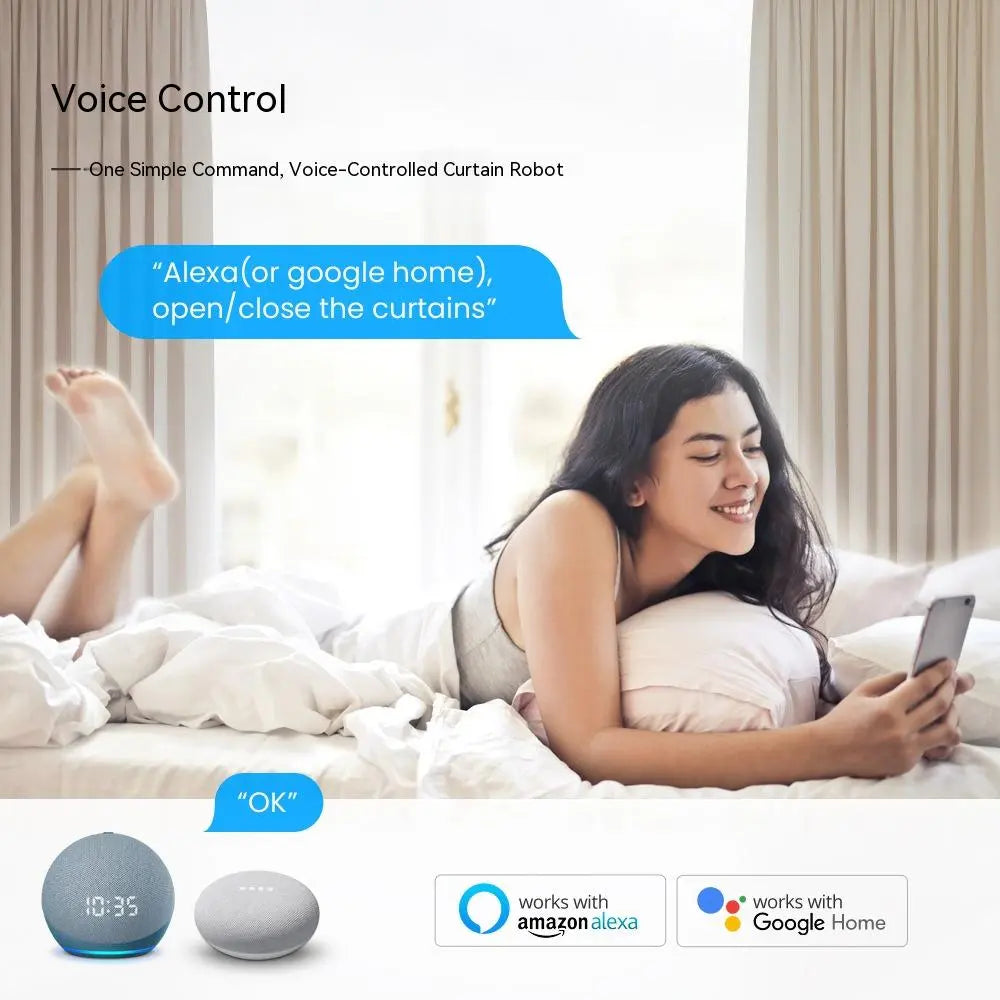 Robot with WiFi for Smart Indoor Curtains Deer