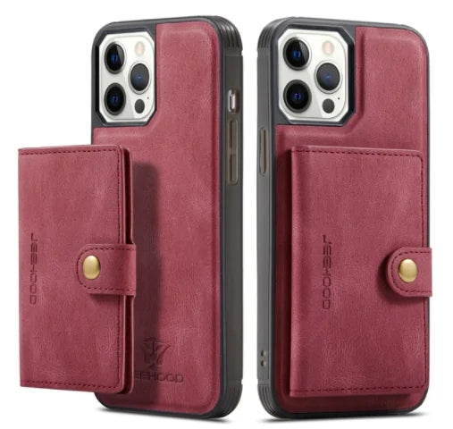 Luxury Magnetic Leather Case for iPhone