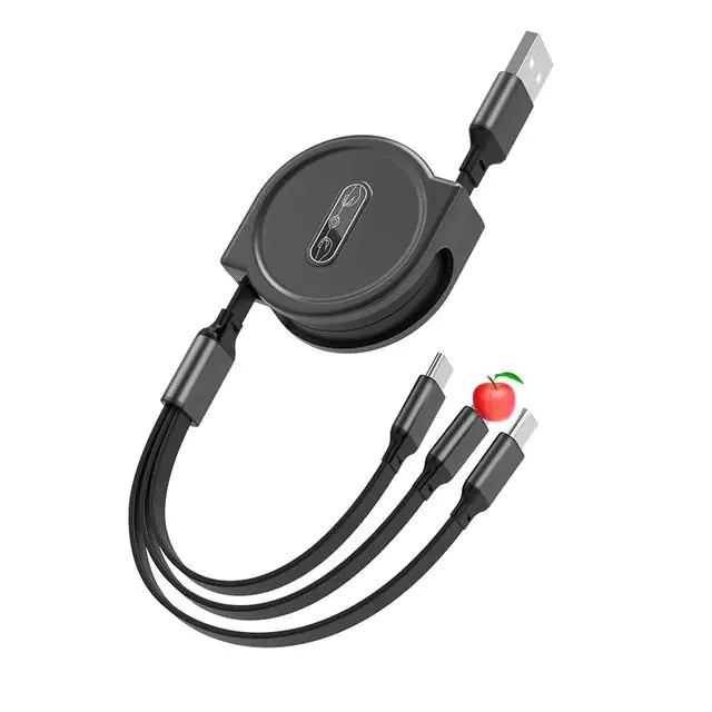 3-in-1 Retractable USB Cable
