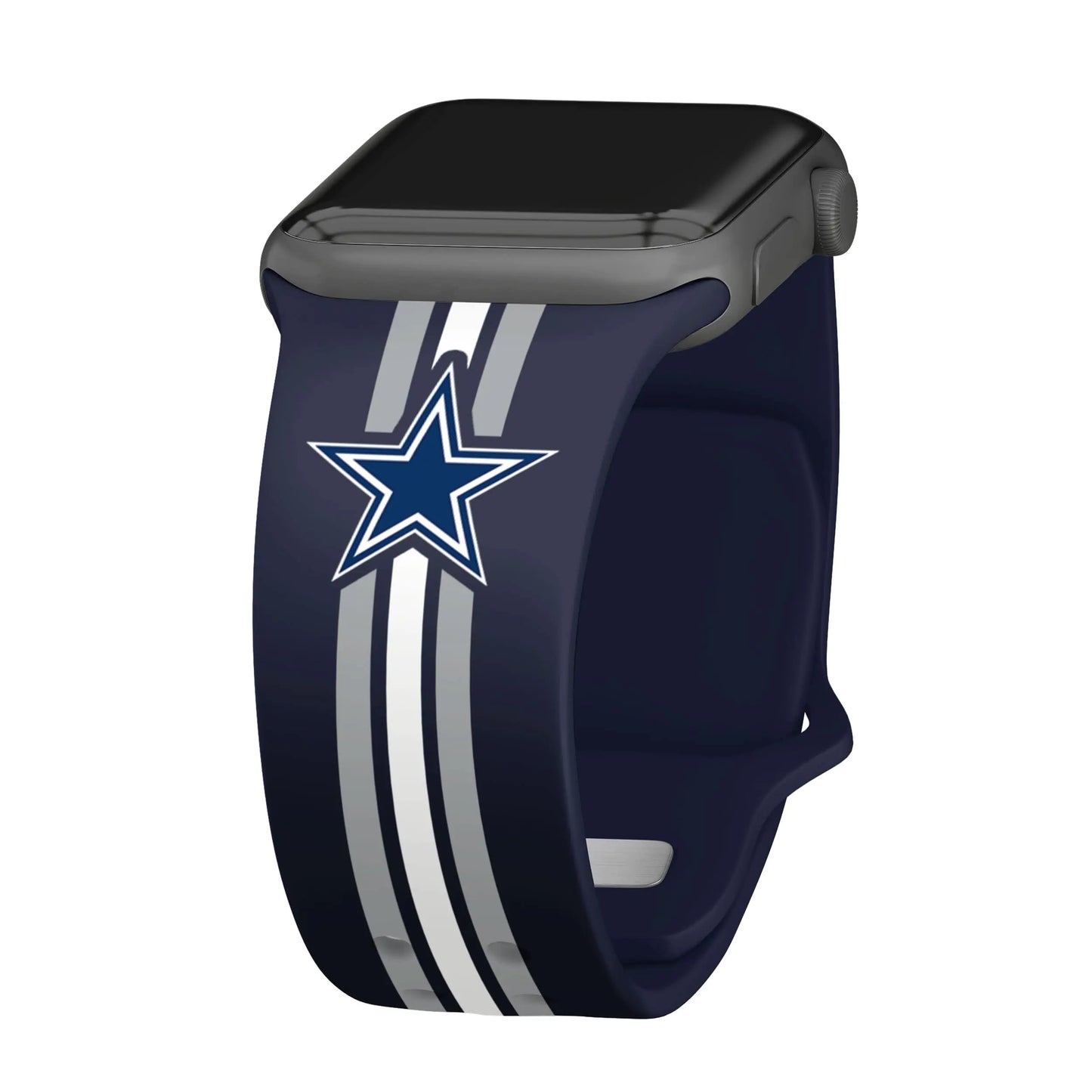 Correa HD para Reloj de los Dallas Cowboys Game Time compatible con Apple Watch (42/44/45mm Rayas Cortas)