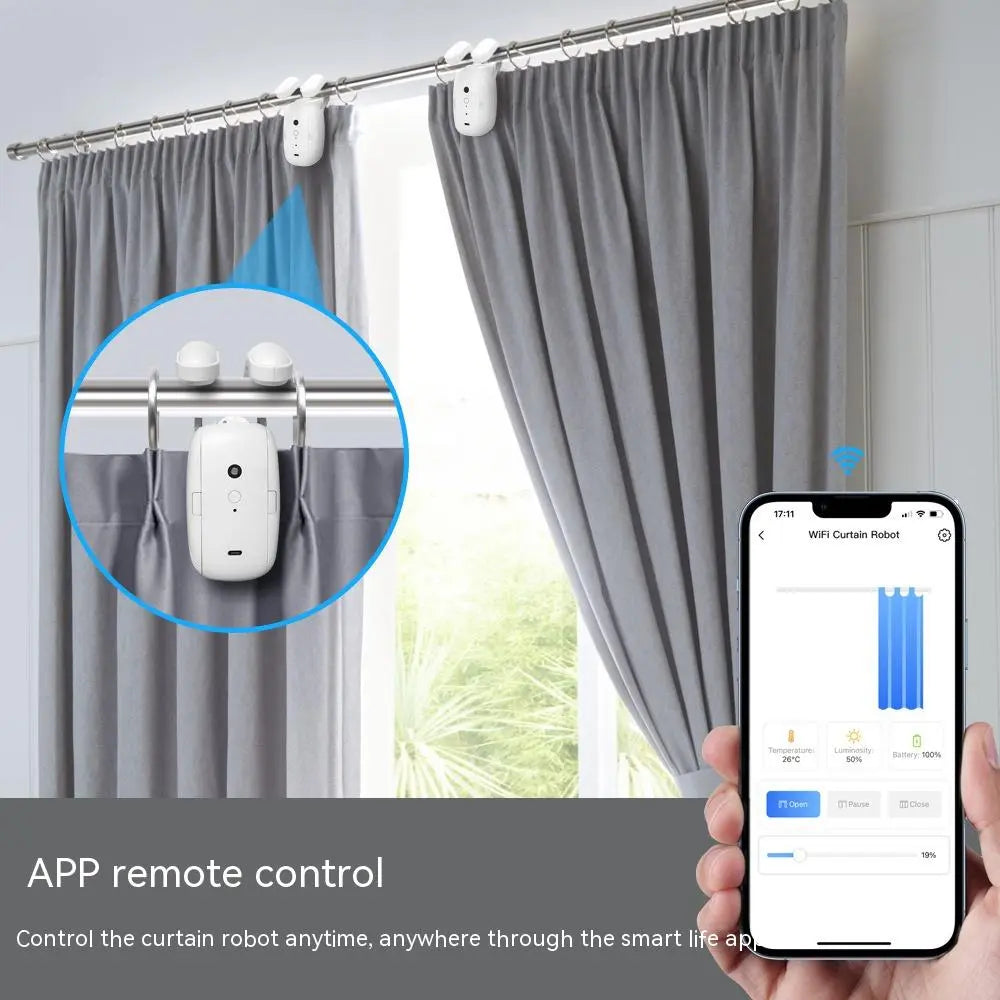 Robot with WiFi for Smart Indoor Curtains Deer