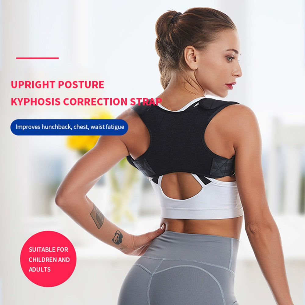 Cinturón de Soporte Lumbar Ajustable y Corrector de Postura
