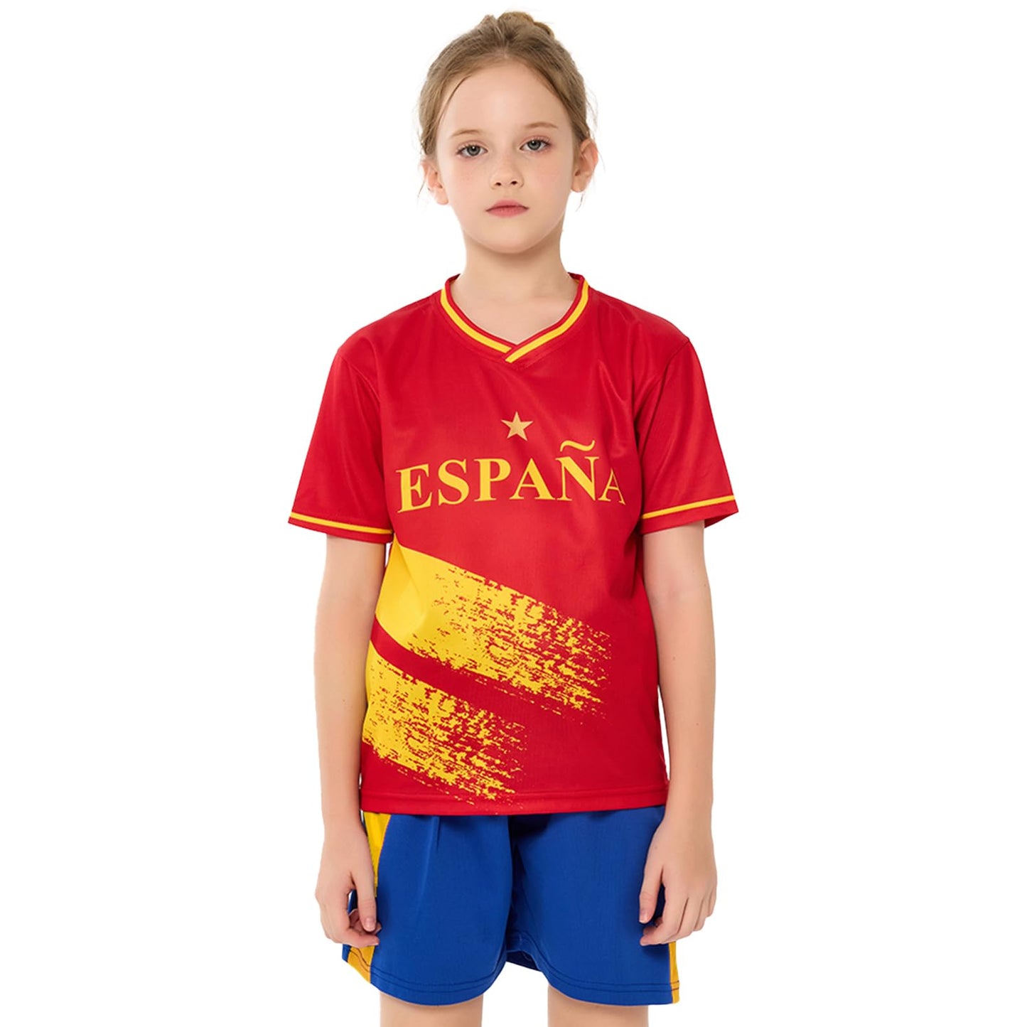 Jersey de Fútbol España para Unisex Infantil en Rojo