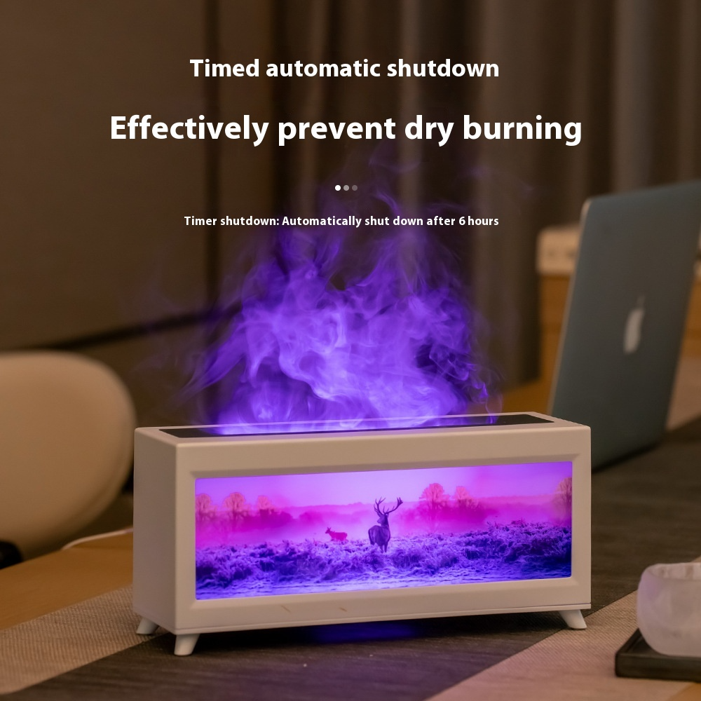 Indoor Deer Flame Effect Aromatherapy Humidifier