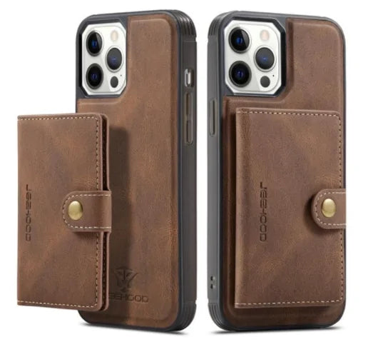 Luxury Magnetic Leather Case for iPhone