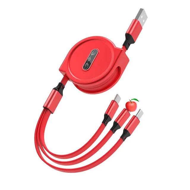 3-in-1 Retractable USB Cable