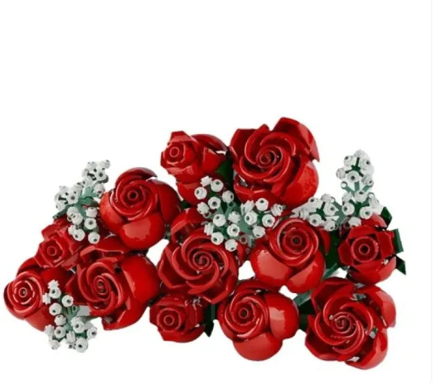 🌹🧱Juguete de construcción de ramo de rosas🧱🌹