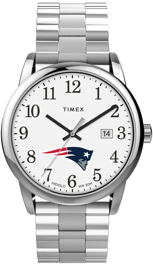 Timex Easy Reader 38mm Men's Watch - New England Patriots with Extendable Strap